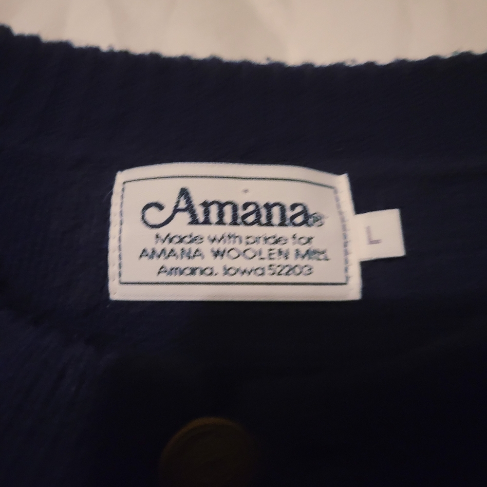 Vintage Amana Woolen Mills Cardigan Sweater Womens Large Fair Isle - Picture 4 of 10